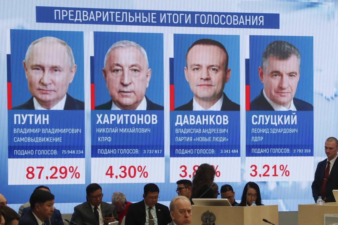 Resultados finales: Putin gana con amplia ventaja